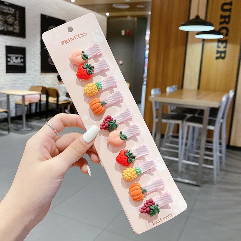 Barrette bec de canard dessin animé pour enfants - Été 2021 Épingle à cheveux en résine plastique pour filles