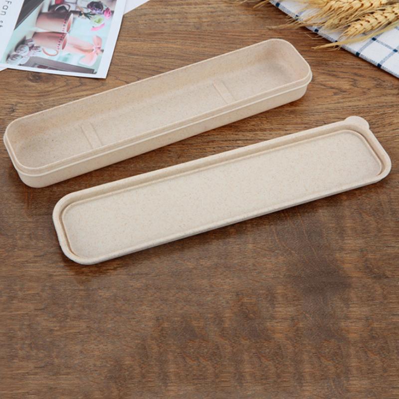 Многоразовая практичная прозрачная крышка для столовых приборов из пшеничной соломы школьная посуда 588₽