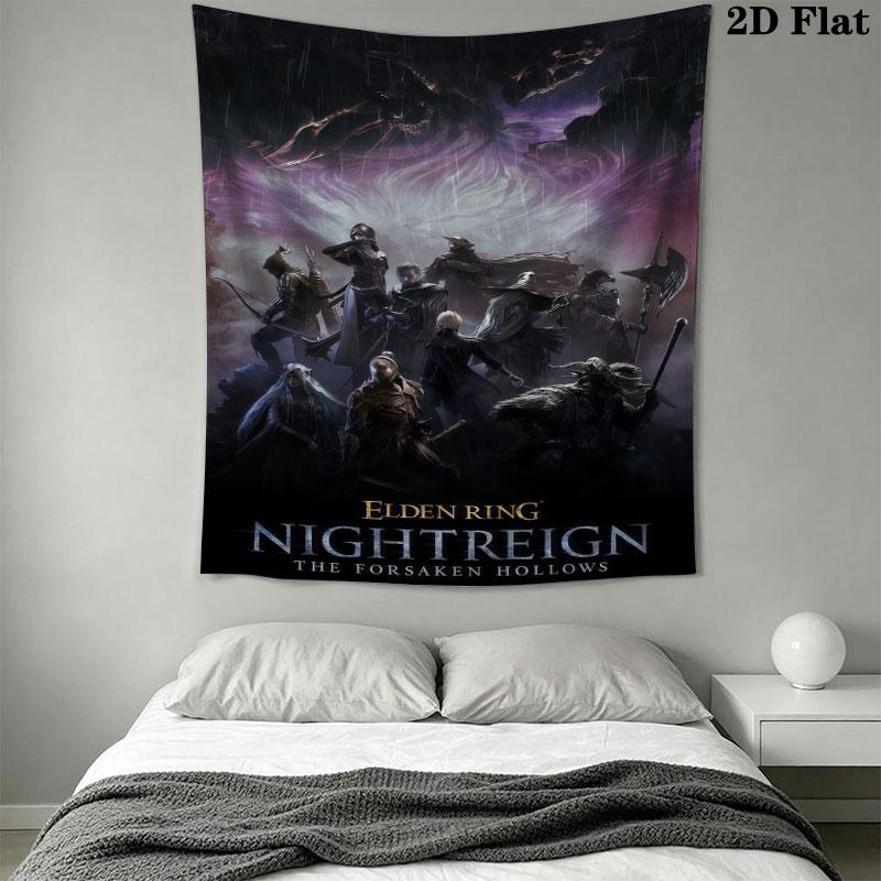 Elden Ring Wall Hanging Printed Fabric Blanket Decorative Tapestries for Bedroom Living Room Home Decor