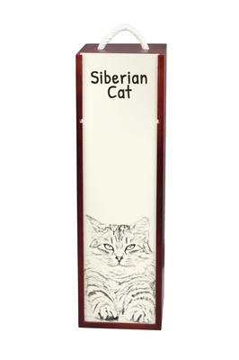 Siberian – Wine Box with a Cat, Alcohol Box with Graphics | Art-Dog