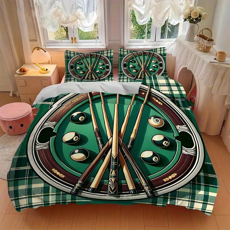 3pcs Pool Balls Soft and Comfortable Breathability, Bedding Set, Machine Washable, Suitable for All Seasons114