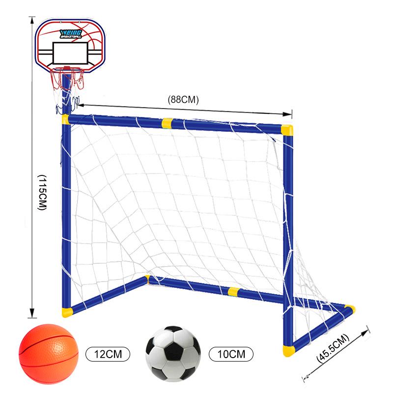 2-in-1 Bērnu basketbola grozs un futbola