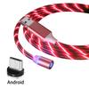 LED Flowing Magnetic Charging Cable Light Up Shining Phone Charging Cable