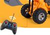 Children's Rechargeable Remote Control Excavator Bulldozer Toy with Lights