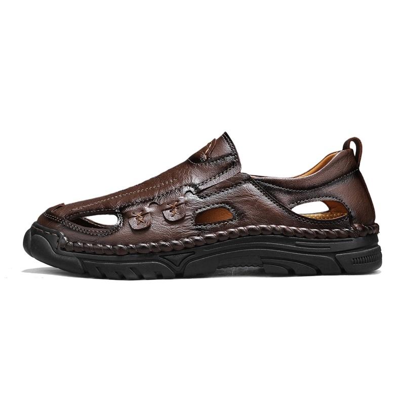 Summer Hand-stitched Summer Men Sandals Breathable Outdoor Men Beach Sandals 39
