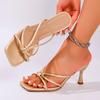 Fashion 2025 New Sandals Women's Fashionable and Versatile Shoes Summer High Heels Stiletto Elegant Party Fashion Sexy Designer