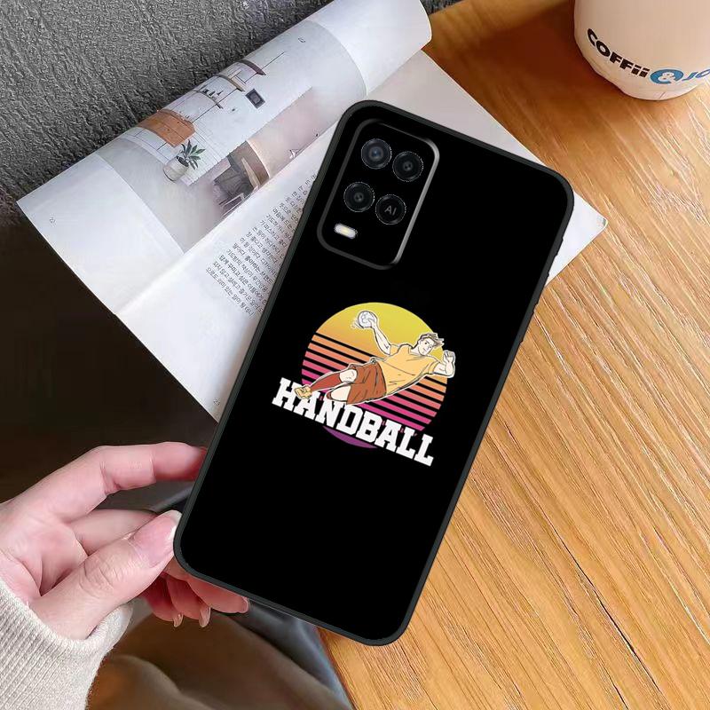 Handball Handballer Case For Oppo A6 A5 Pro A57 A17 A78 A54 A74 A94 A76 A16 A96 A18 A40 A60 A80 A38 A58 A98 A15