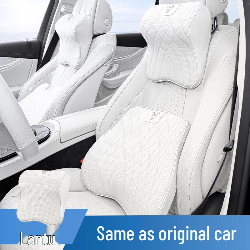Lantu Car Headrest & Lumbar Support Pillow Set: Dreamer PHEV Neck Pillow, Hugging Cushion, Blanket, Interior Upgrade.