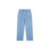 MLB New York Yankees SS24 Gesticktes Logo Lockere Gerade Jeans Herren Jeans Hellblau 3LDPB0341-50BLL
