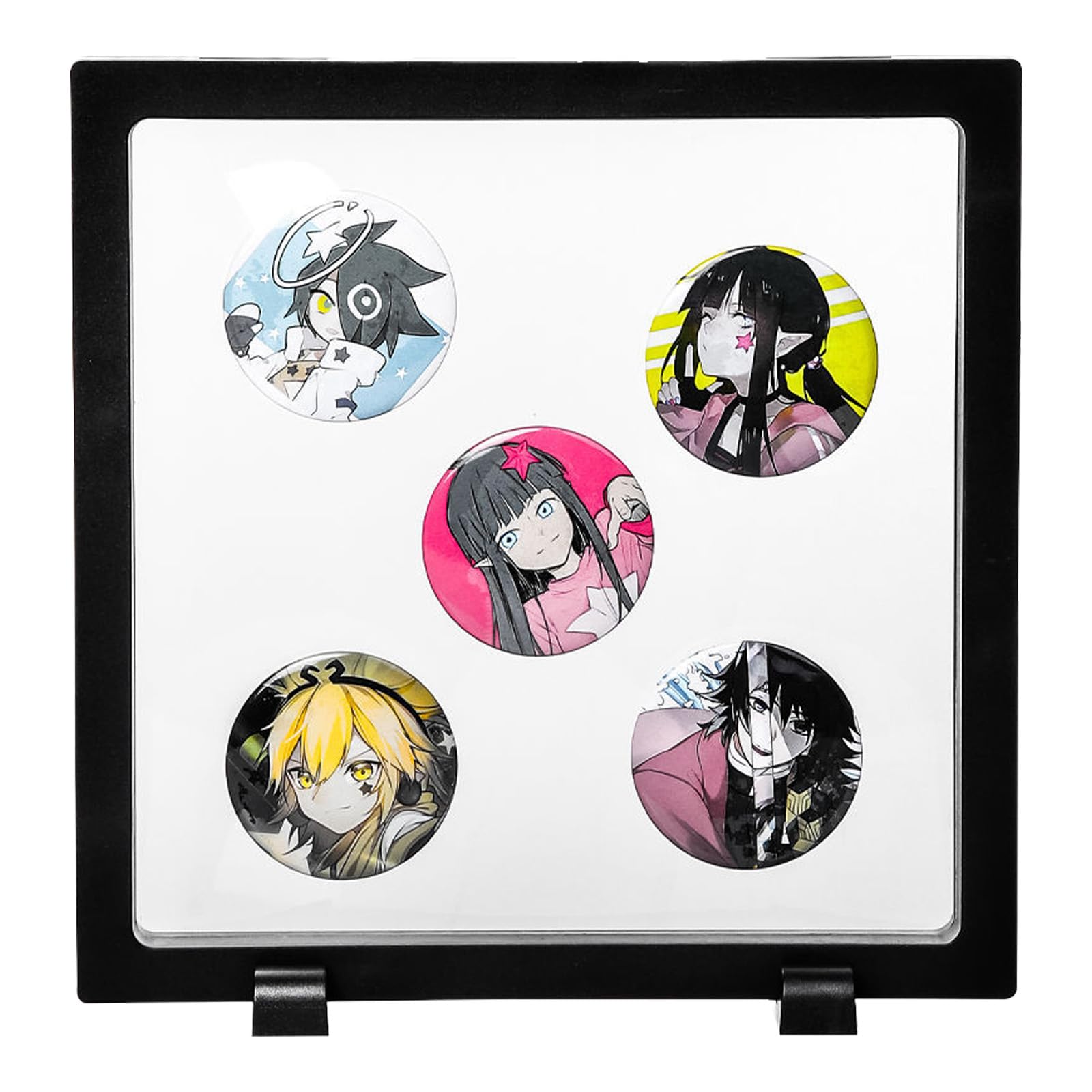 

Aquafix Pin Badge Display Plastic Material Badge Display Accessory Badge Display Decorative Square Stand, Case, Case, Storage, Holder, Item, чёрный