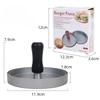 1 Hamburger Press Mold with 100 Hamburger Papers, Non-Stick Patty Maker for Beef and Veggie Burgers