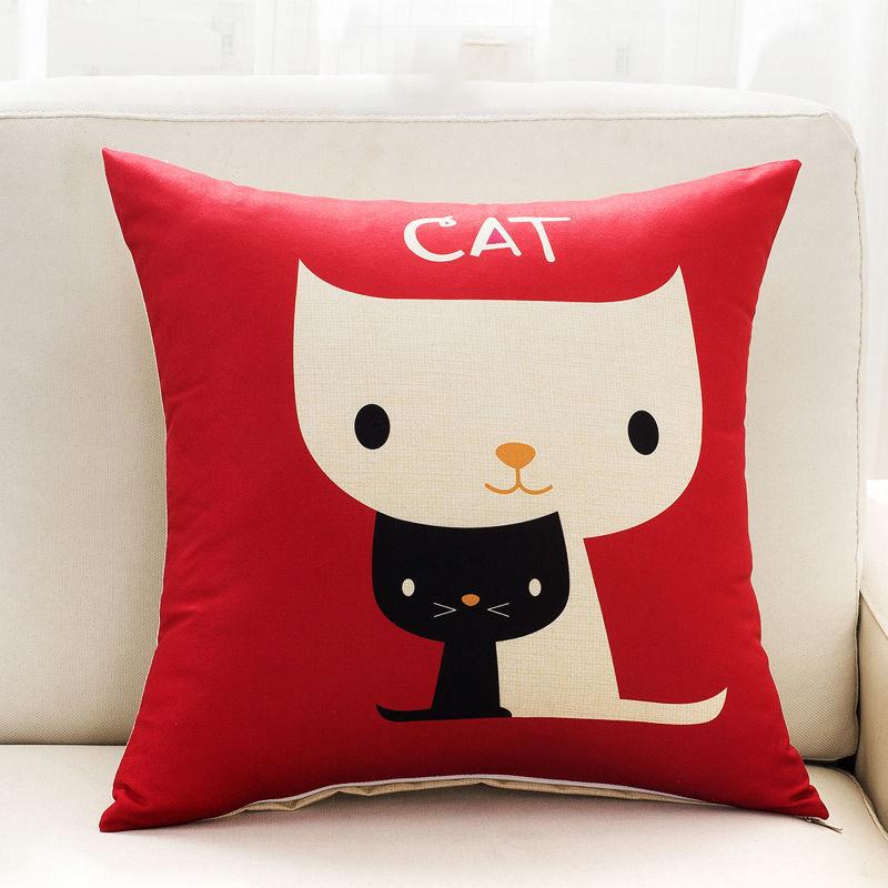 

Креативная подушка с принтом и рисунком, автомобильная подушка для талии, домашняя подушка для дивана, мягкий артефакт для релаксации 40cm * 40cm