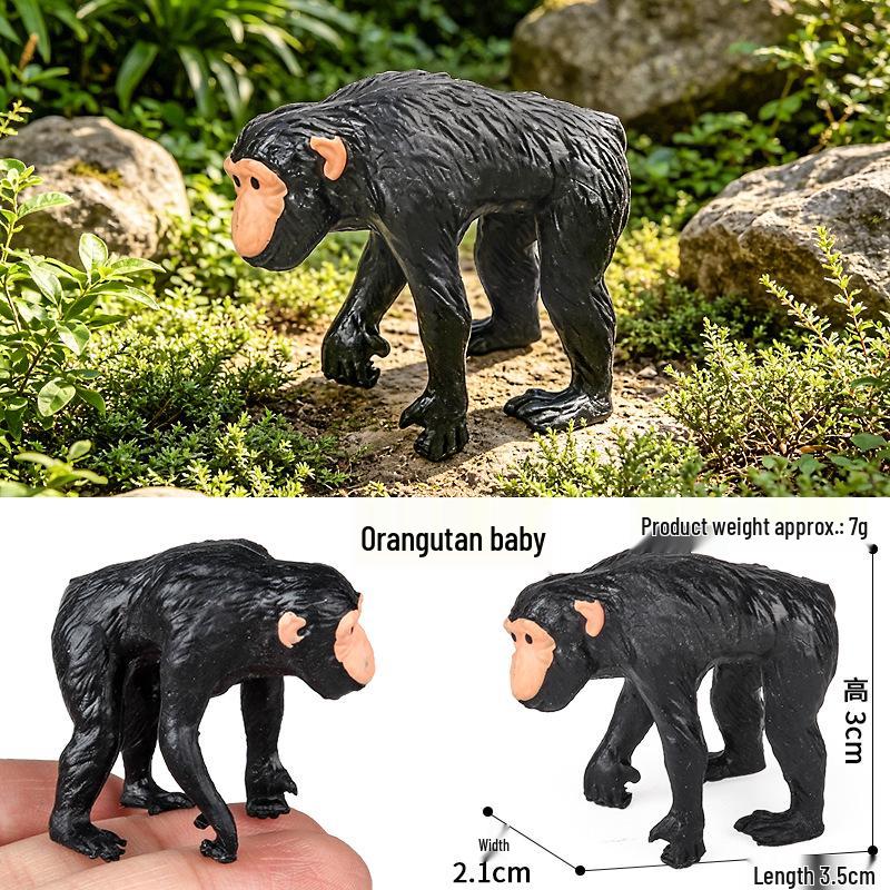 Wild Jungle Animal Models: Mini Pig, Deer, Fox, Squirrel, Elk & Raccoon Toys