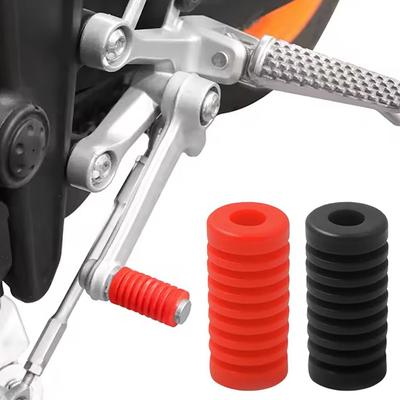 1/2 Stuks Universele Motorfiets Versnellingspook Schakelpook Voetsteun Pedaal Rubberen Hoes Moto Start Voetsteunen Pad Motorfiets Accessoires
