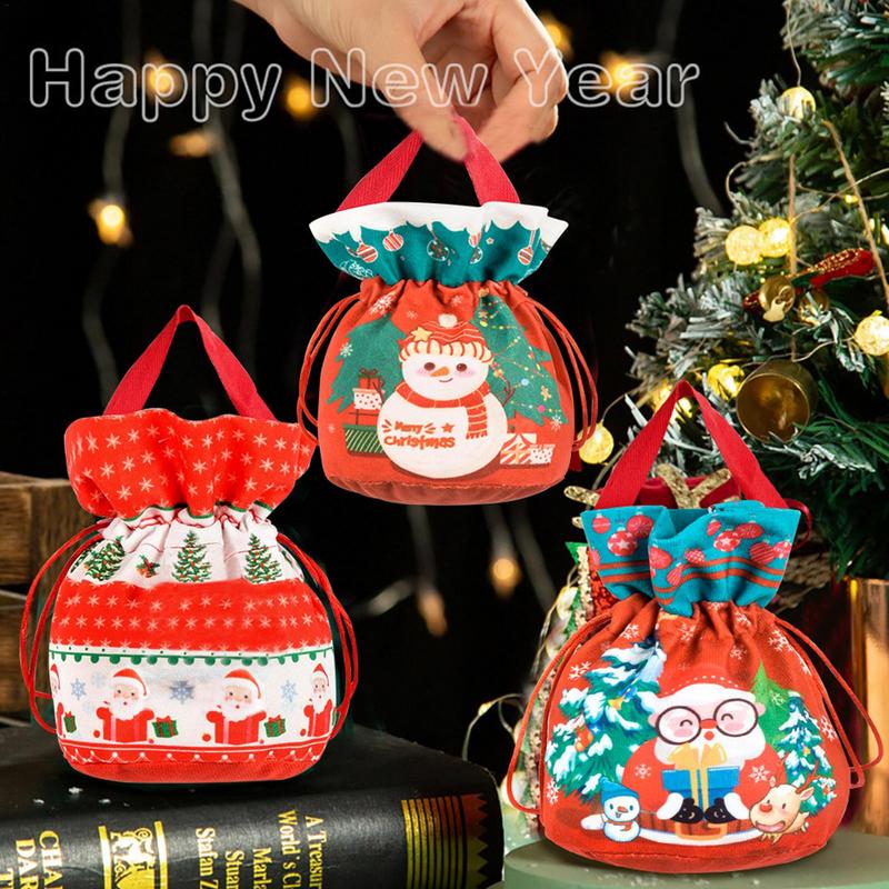 Treat Candy Bags 7 Pieces Exquisite Wrapping Bags Soft Reusable Candy Bags For Candies Chocolates Cookies Toys Family Friends