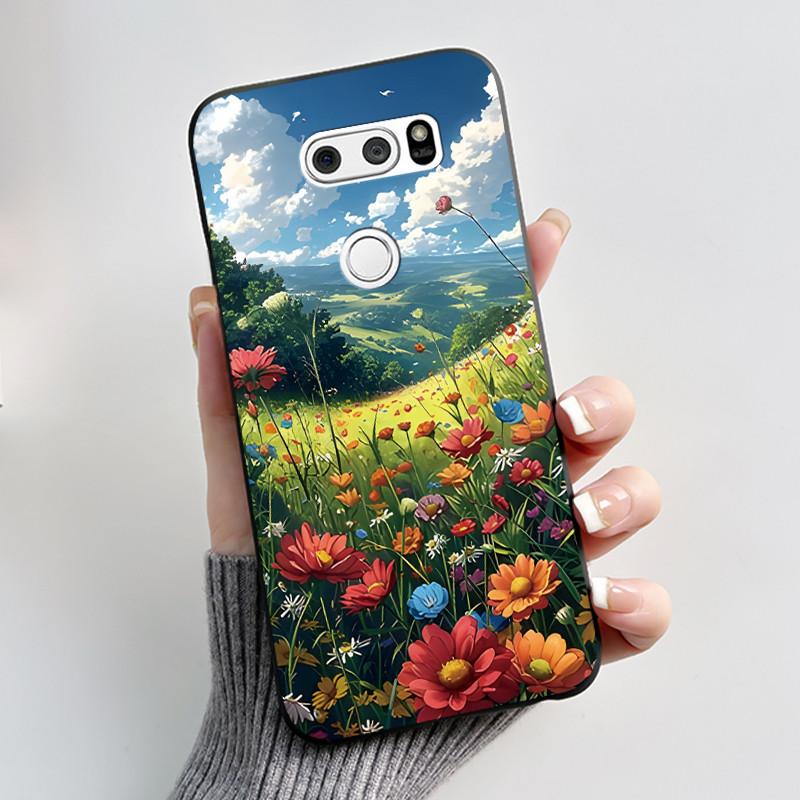 

Casing For LG V30 V30+ V30S V30S+ V35 V35+ ThinQ Slim Soft Black Silicon Case Aesthetic Luxury Cute Cool Boys Girls Back Cover LG V30 Plus