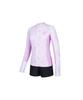 Lenomasuyeongbog Women'S Palm Tree Basic Fit Zip-Up Rash Guard Set Pink Rn-Ls2F521-Pk