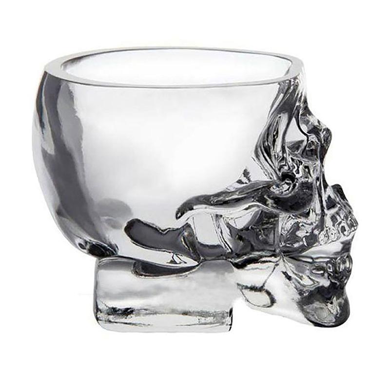 

Стеклянная рюмка в форме черепа Прозрачная кружка Стеклянная кружка в форме черепа Виски Вино Водка Бар Клуб Пиво Вино Бокал Товары для вечеринок