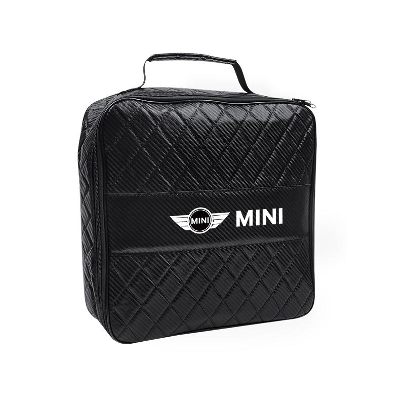 Car Leather Storage Bag High-capacity Auto Trunk Handbag Accessories For MINI Cooper JCW Countryman Clubman Cabrio Paceman Coupe Cnjaw55