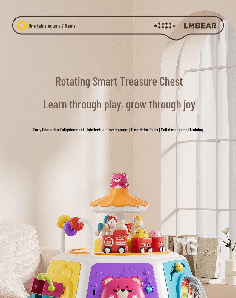 Early Education Treasure Box: Baby Toys for 0-3 Year Olds - Interactive Play Table & Intellectual Birthday Gift
