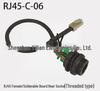 Waterproof RJ45 Connector Plug CAT5e/CAT6a Gigabit IP67/IP68 Front/Rear Panel Mount