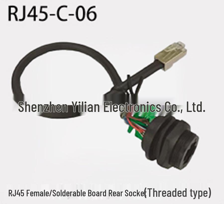 Waterproof RJ45 Connector Plug CAT5e/CAT6a Gigabit IP67/IP68 Front/Rear Panel Mount