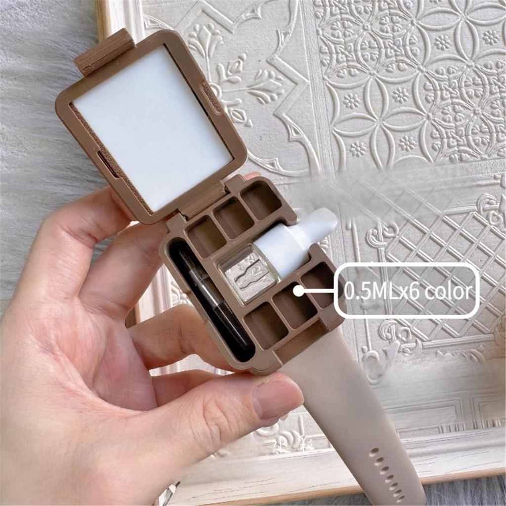 Watch Style Watercolor Paint Packing Box Portable Watercolor Palette/view Frame Artist Travel Painting Art Supplies