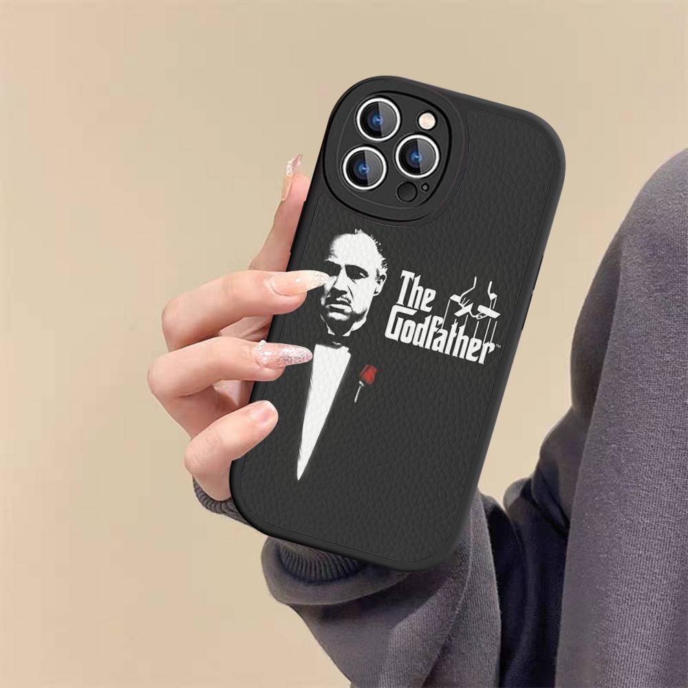 United States TV The Godfather Leather Phone Case For Iphone 16 15 14 Plus 13 12 11 Pro Max Case