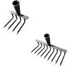 Garden Rake Head Bow Rake Hand Weeder Gardening Tool for Yard Backyard Lawn