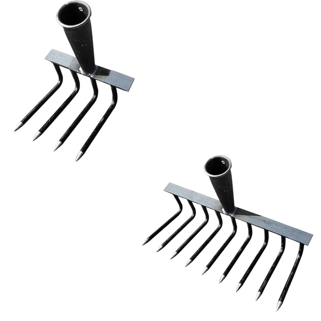 Garden Rake Head Bow Rake Hand Weeder Gardening Tool for Yard Backyard Lawn
