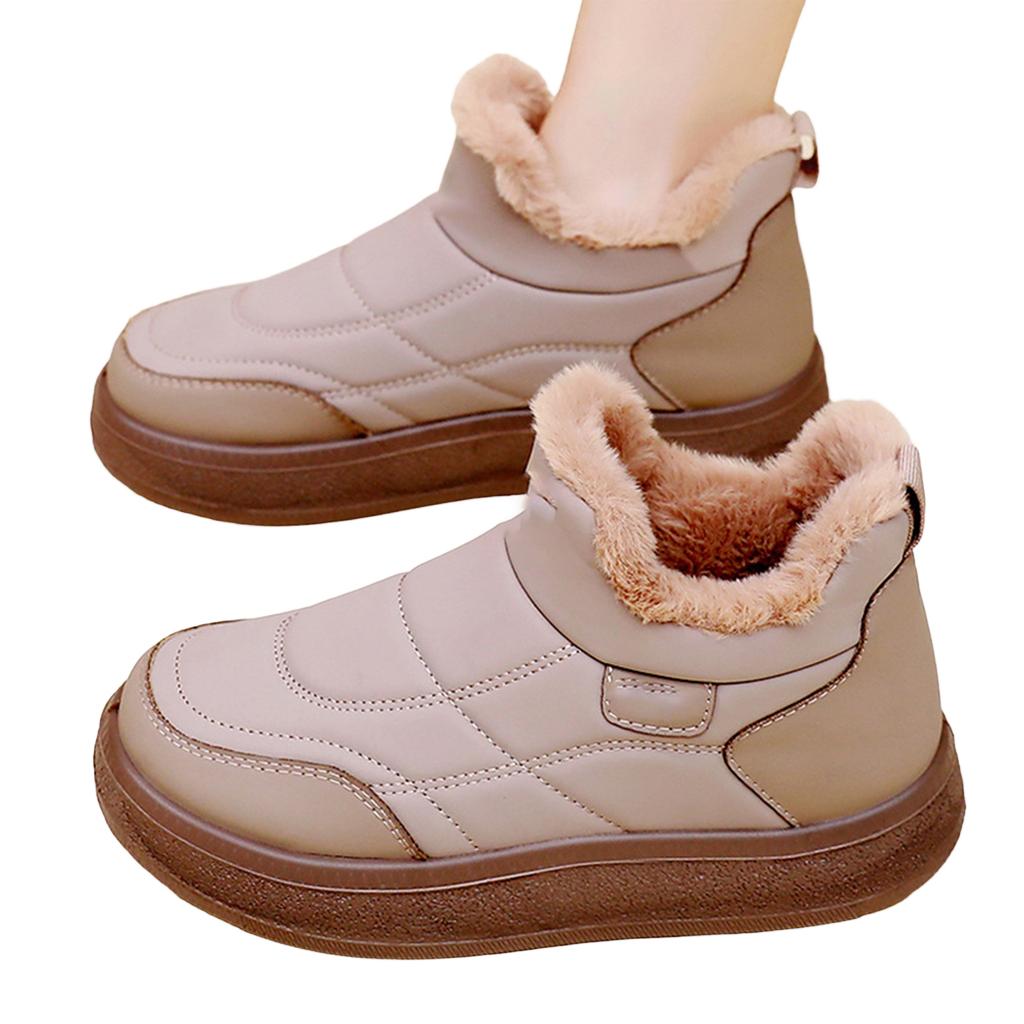 Women's Winter Lined Short Casual Snow Booties for Cold Comfort