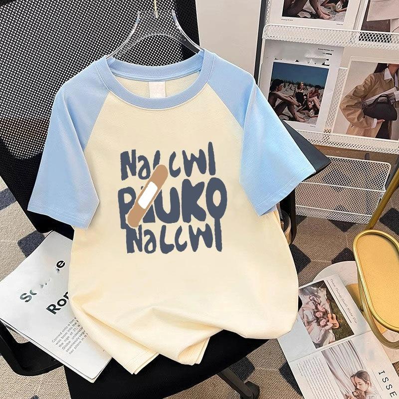 Summer Kids Adult Fashion Print Short Sleeve T-Shirt Outdoor Casual O-Neck Oversized Women's Tees Top Girl Clothing