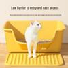 Extra Large Semi-Enclosed Anti-Tracking Cat Litter Box