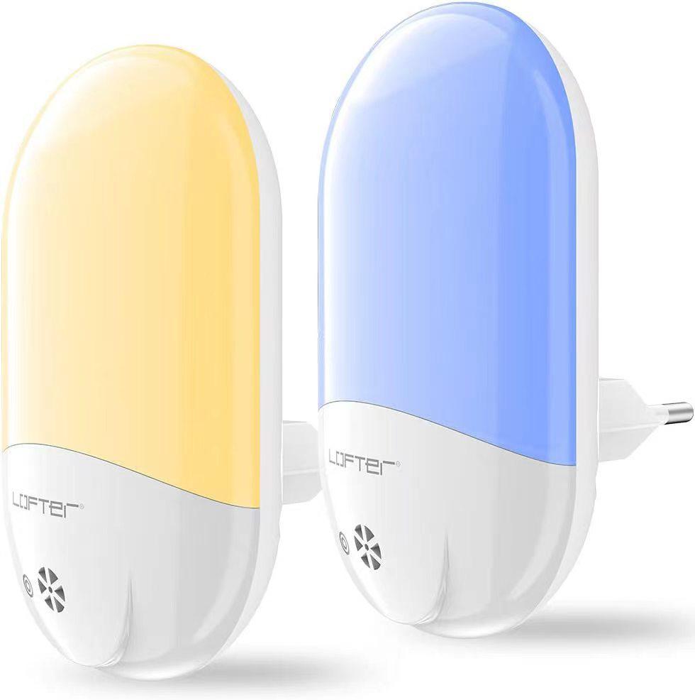 Intelligentes Nachtlicht: Kreative Nachttischlampe & Einsteck-Flurleuchte, Ideal zum Stillen & für lichtgesteuerte Umgebungen