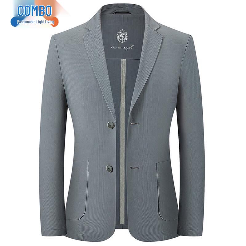 

Men s Ultra-Thin Ice Silk Business Casual Blazer Jacket 180