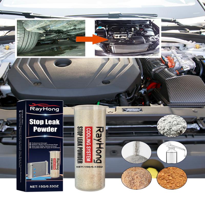 Car Cooling System Sealer Radiator Stop Leak Powder Car Car Radiator Powder Accessories Stop Leak Water