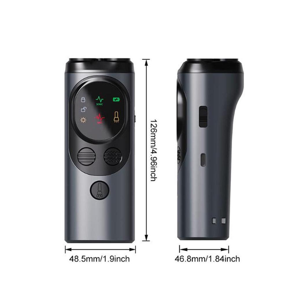 Pet Dog Repeller Ultrasonic Dog Training Device Rechargeable Anti Dog Bark Stop-Barking Device With LED Flashlight