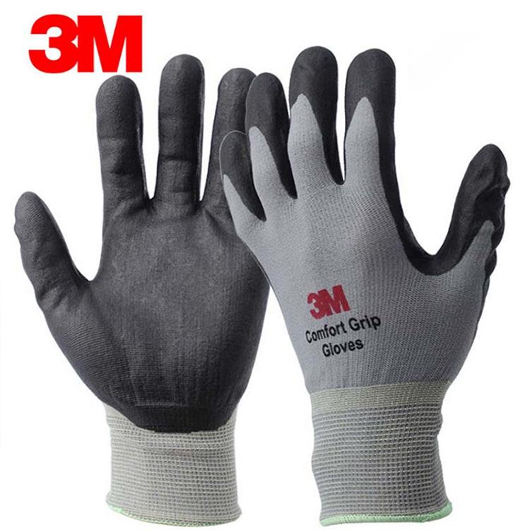 3M Odolné protiskluzové nitrilové pracovní rukavice - Odolné proti opotřebení, Prodyšné, Letní průmyslová ochrana