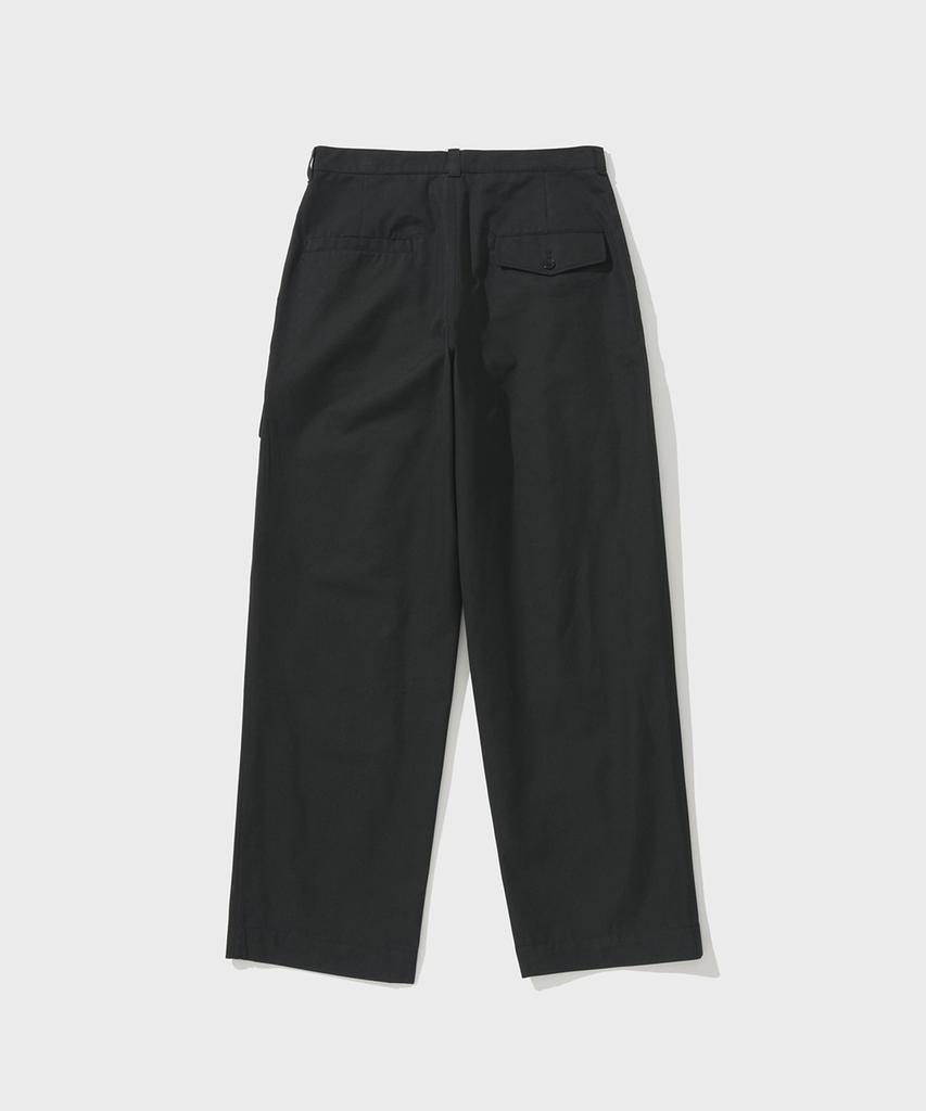SHIRTER Double Pleats Big Pocket Pants (Black)