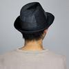 RUBEN Ruben Denim Size 58cm Black Hat, Fedora, Patchwork, Spring/Summer, (Approx. 55.5cm-58.5cm),