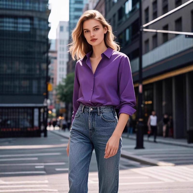 Spring Autumn Simple Fashion Solid Color Bottomed Shirt Women Long Sleeve Elegant All-match Button Top Blouse