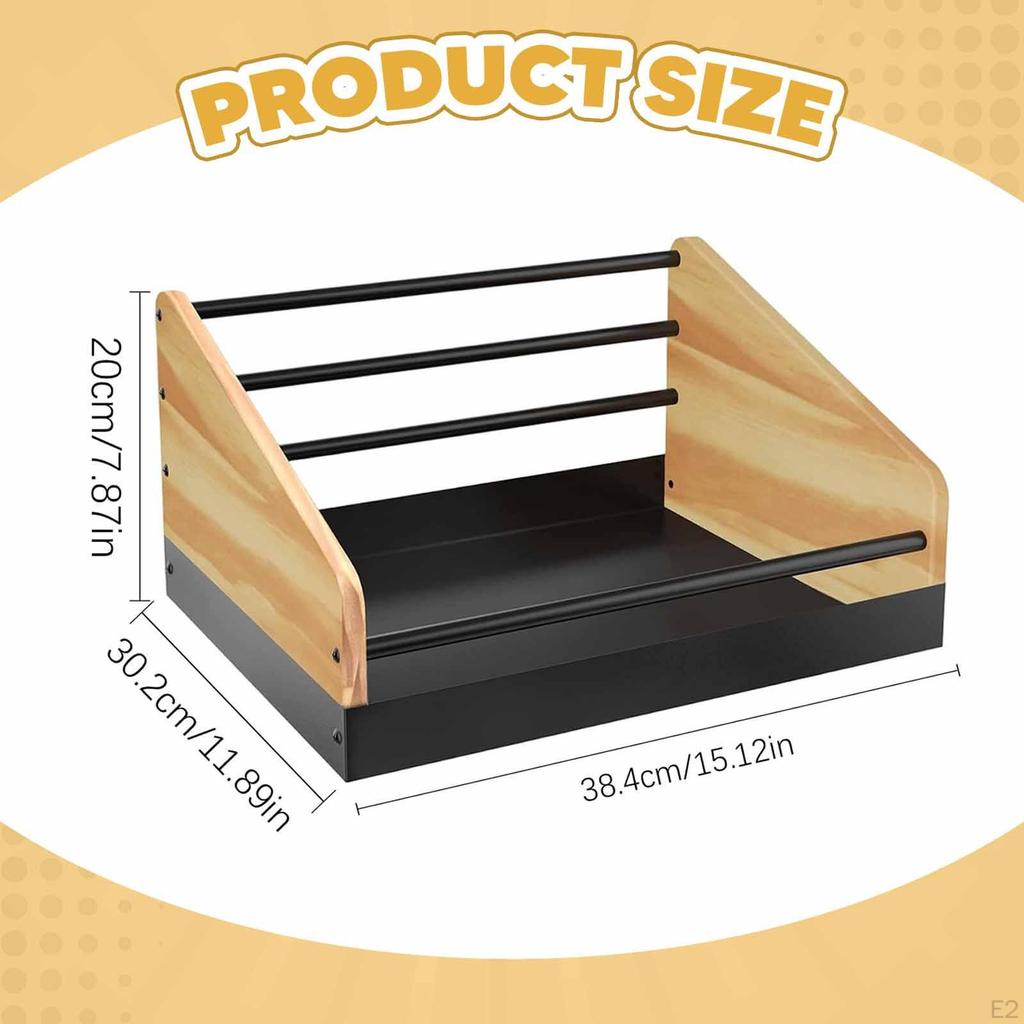 Vinyl Record Storage Holder LP Bedroom Rustic Tabletop Study Sturdy Versatile Home Anti Slip