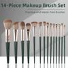14Pcs Portable Set Makeup Brushes Set Soft Bristle Professional Makeup Tools  Full Face Makeup