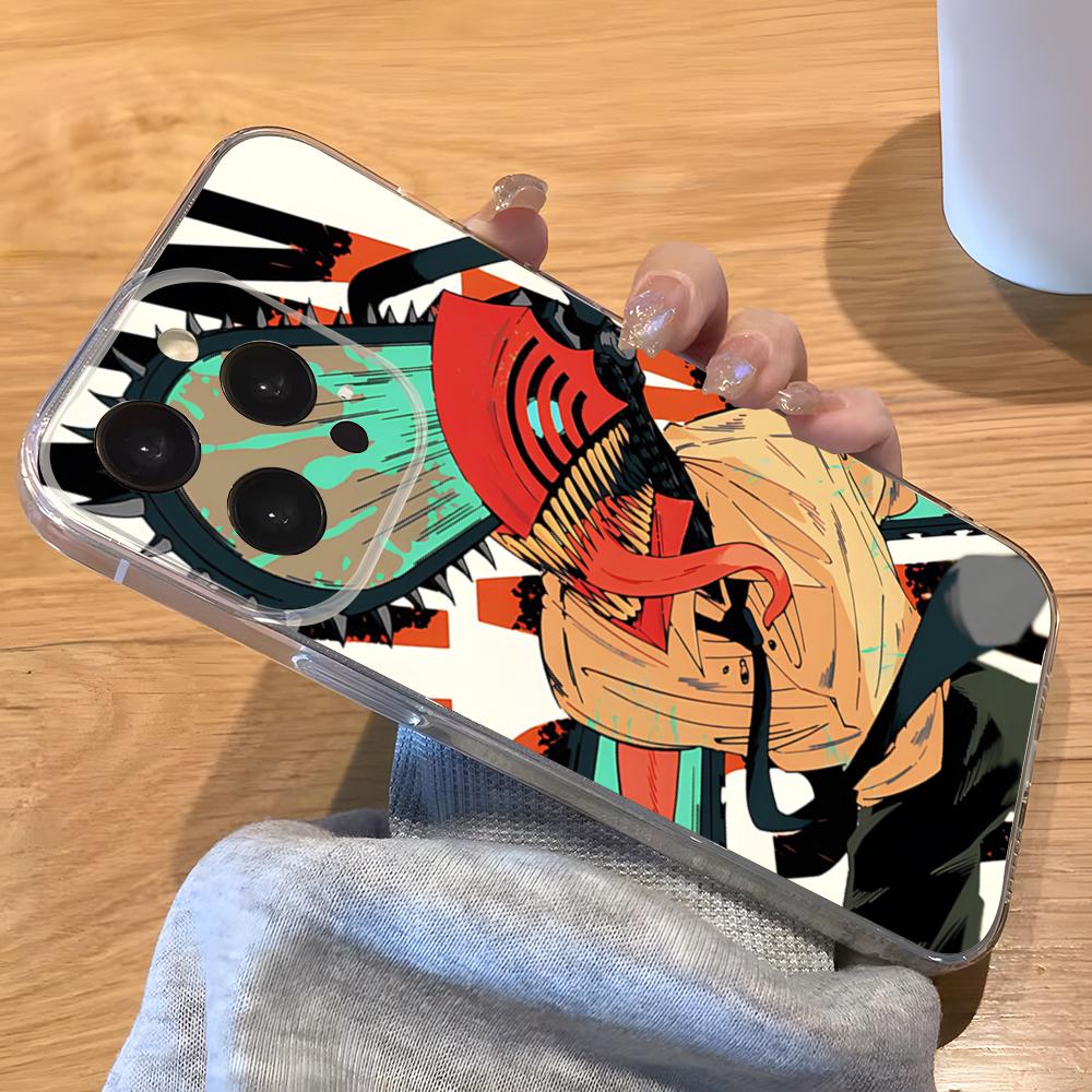 

Anime Chainsaw Man Bochita Phone Case For IPhone 17 Pro Max 16 15 14 Pro Max 13 11 Xs Xr 8 7Plus Transparent Cover iPhone 15 Pro Max
