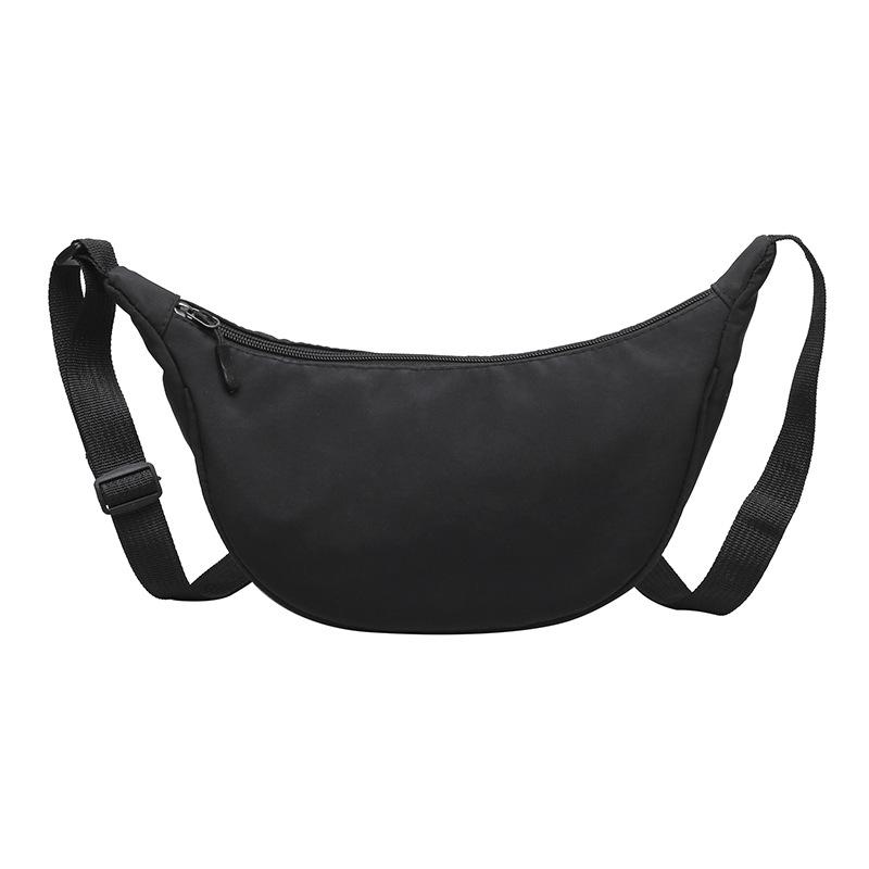 Large-capacity Nylon Bag Women's 2025 New Korean Version of Simple Cow Pattern Messenger Bag Wide Shoulder Strap Single Shoulder Dumpling Bag