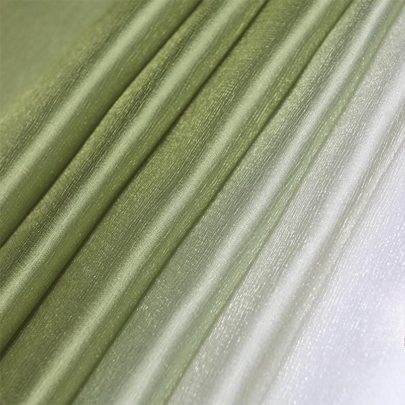 100x150cm Bark Wrinkled Thin Gradient Glitter Fabric for Dress Skirts Stage Costumes Sewing Glossy Needlework Decorative Cloth