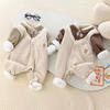 Baby Gentleman Onesie - Warm Cotton-Padded Autumn/Winter Outfit for Infants