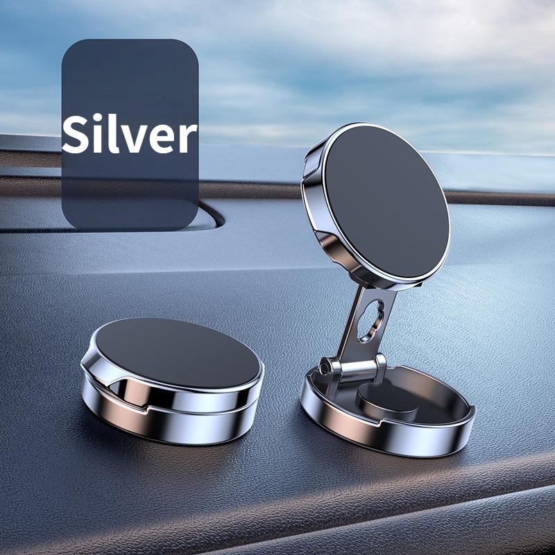 Universal Magnetic Car Phone Holder with 360° Rotation and Foldable Design for Dashboard or Air Vent