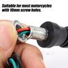 2pcs Motorcycle Turn Signal Lights Flexible Fishbone Type LED Flow Direction Indicator Signal Lights Waterproof High-performance