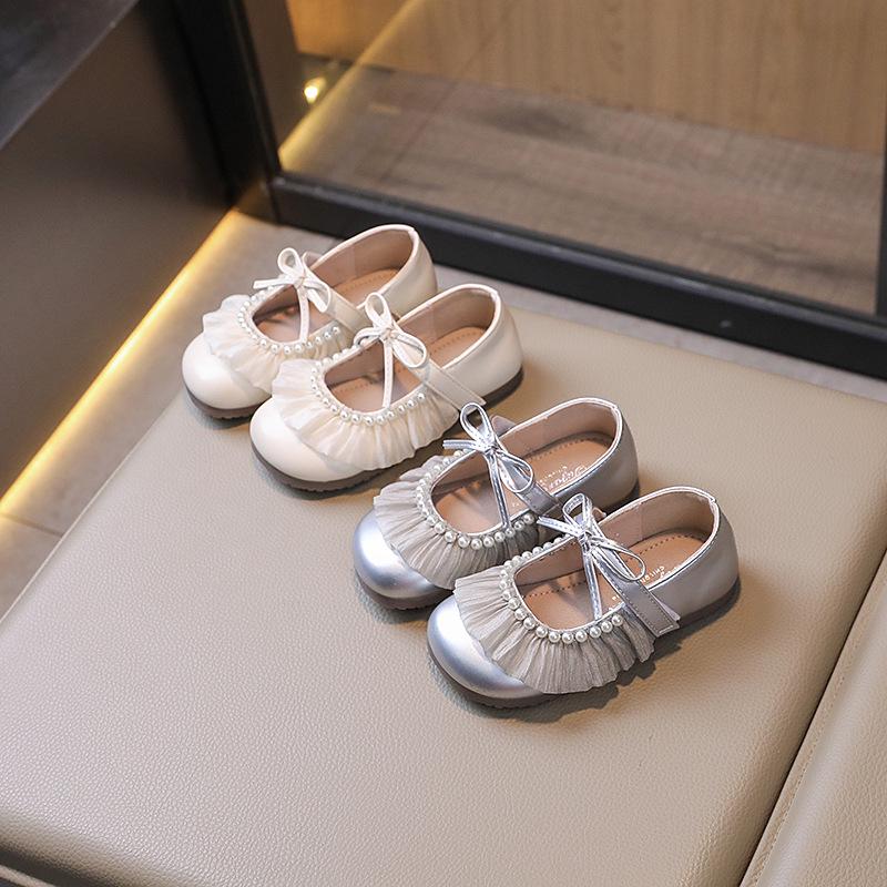 Girls' Soft Sole Leather Shoes - Spring/Autumn 2026 Casual Princess Style